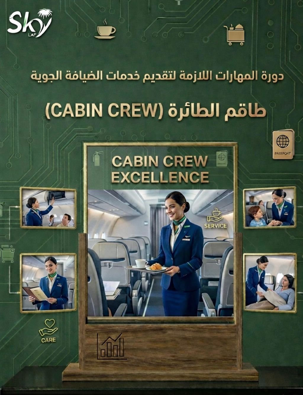 المهارات اللازمة لتقديم خدمات الضيافة الجوية - CCP