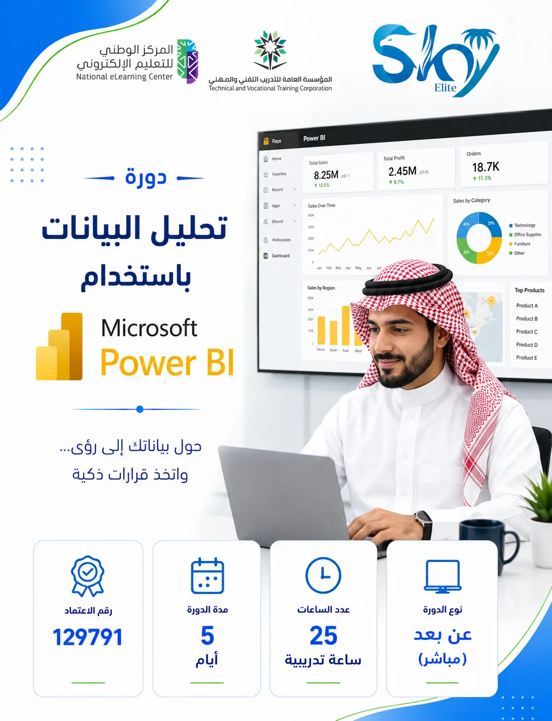 تحليل البيانات باستخدام Microsoft Power BI